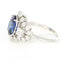 Bague 55 Bague en or blanc, saphir et diamants 58 Facettes