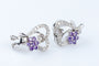 Bague Bague coeurs et fleurs en or blanc 18 carats 58 Facettes 111.20995-53