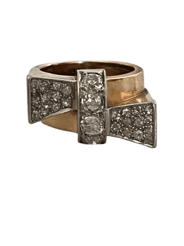 Bague 53 Bague Tank Or Jaune Diamants 1,00 ct 58 Facettes LOT 6168