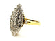 Bague 53.5 Bague Marquise Or blanc, Or jaune Diamant 58 Facettes 1875457CN