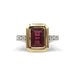 Bague 51 Bague - Or, Rubellite & Diamants 58 Facettes 240206R