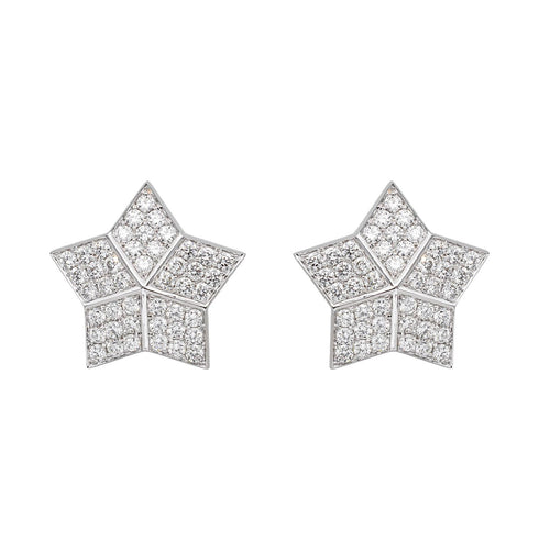 Fred Boucles d'oreilles Lucifer Or blanc Diamant