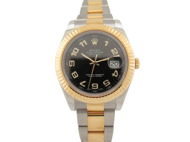 Montre montre ROLEX datejust ii wimbledon 116333 or 18k acier 41mm automatique 58 Facettes 268704
