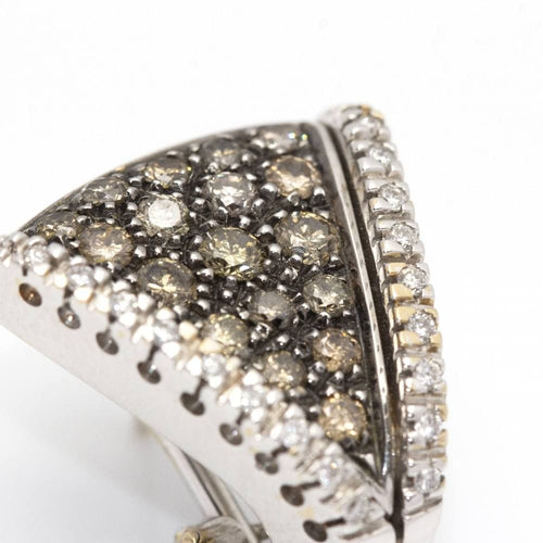 Boucles d'oreilles Boucles d'oreilles CENTOVENTUNO Or blanc Diamants 58 Facettes D360529FJ