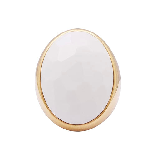 Bague 52 Bague Pomellato "Victoria" or jaune, cacholong. 58 Facettes 33869