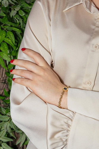 Bracelet Bulgari Bracelet  Or jaune Onyx 58 Facettes 4437820CN