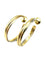 Boucles d'oreilles CARTIER. Collection "Trinity", créoles 3 ors 18K 58 Facettes