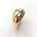 Ring 53 Yellow Gold Sapphire Ruby and Emerald Ring 58 Facettes