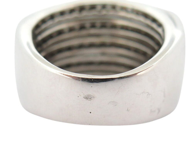 Bague 55 bague 5 rangs & 4 liens croises t55 en or blanc 18k 20gr 180 diamants 2.5ct 58 Facettes 268938