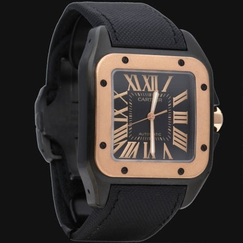 Montre Cartier Montre Santos 100 Xl Pvd 58 Facettes MT42999