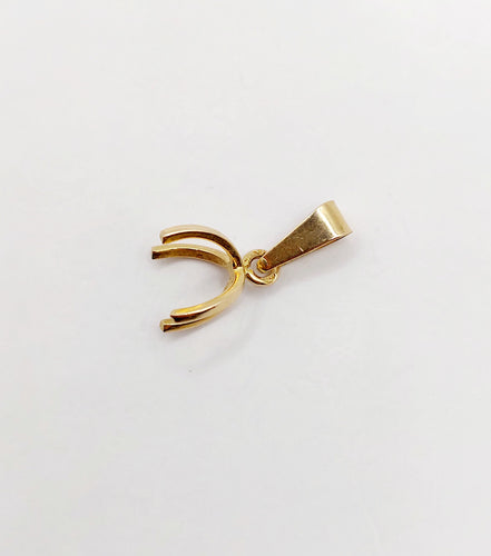 Pendentif Pendentif vintage or jaune 18k billes de pierres interchangeables (quartz et autres) 58 Facettes A06184