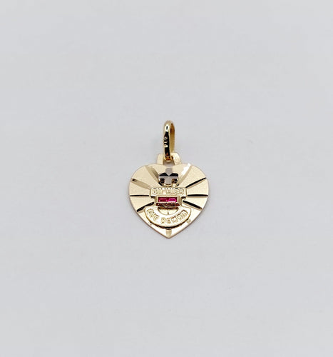 Pendentif AUGIS - Pendentif médaille d'amour or  "+ qu'hier - que demain" - L'Intemporelle 58 Facettes J5011X0000