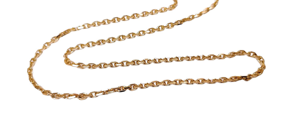 Collier Chaîne maille forçat 50 cm 58 Facettes CH.COU.1295-3