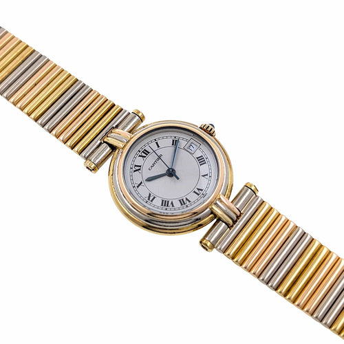 Bague Cartier Trinity Vendome Louis Cartier Trinity Date 83953 Three 18k golds with 3 Gold Strap + Folding Clasp Circa 1983 58 Facettes