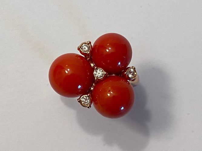 Bague 55 CHANTECLER - Bague Cherie en or rose 58 Facettes