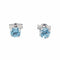 Boucles d'oreilles Boucles d'oreilles Puces Or blanc Topaze 58 Facettes 4021230RV