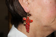 Earrings Old coral earrings 58 Facettes 7462
