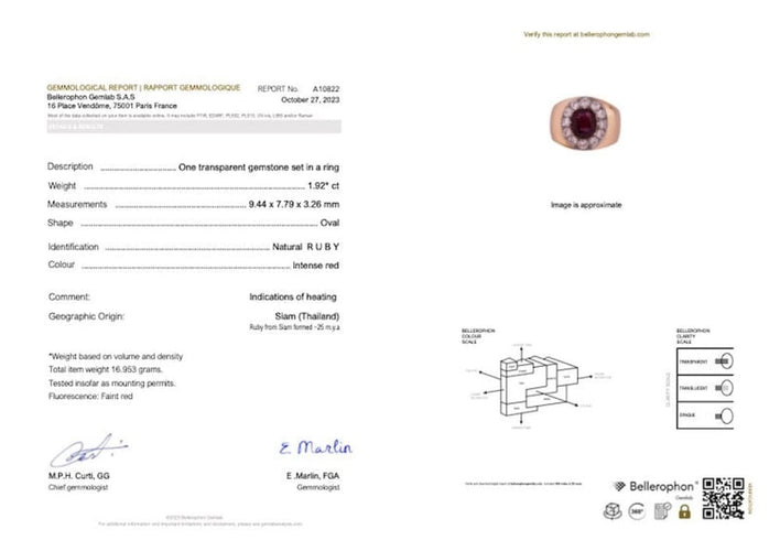 Bague 57 Bague jonc, or jaune, or blanc, rubis et diamants. 58 Facettes 33176