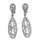 Boucles d'oreilles Boucles d'oreilles longues en or blanc et diamants 58 Facettes P199