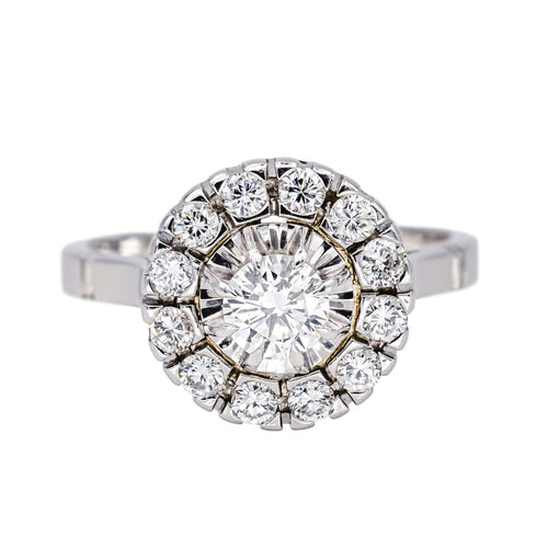 Bague 54 Bague Marguerite  Or blanc, Platine Diamant 58 Facettes 4226565CN