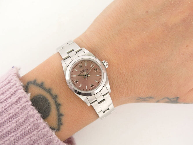 Montre montre ROLEX 76080 oyster perpetual lady rose 24mm automatique 58 Facettes 271946