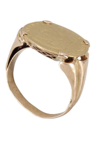 Bague BAGUE PIÈCE 5 FRANCS NAPOLÉON III 58 Facettes 096101