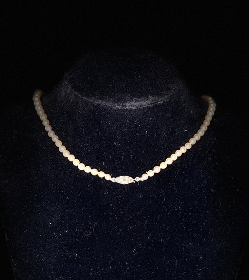 Collier Collier Perles Akoya Fermoir Platine Et Diamants 58 Facettes