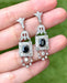 Boucles d'oreilles Boucles d'oreilles style Art Déco platine diamants saphirs 58 Facettes