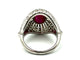 Bague Bague Art-Déco ornée d'un rubis birman naturel étoilé et de diamants 58 Facettes