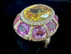 Bague 50.5 Bague or jaune sertie de saphirs jaunes et roses 58 Facettes