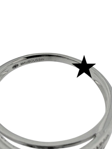 Bague 57 MAUBOUSSIN - Chance of Love N°2 Bague de fiançailles or blanc diamants 58 Facettes