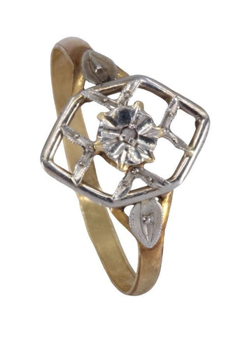 Bague 58 BAGUE DIAMANT ART NOUVEAU 58 Facettes 087831