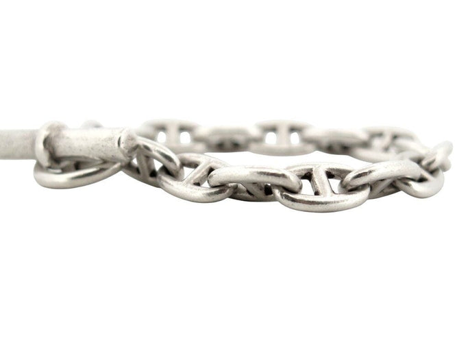 Bracelet vintage bracelet HERMES chaine d'ancre pm en argent massif 925 18cm 58 Facettes 268152