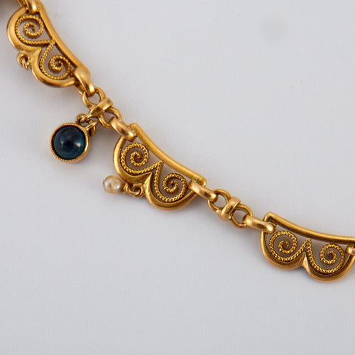 Collier Collier Draperie Saphirs 58 Facettes