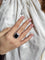 Bague 53 Bague Art Déco Saphir Diamants Platine 58 Facettes 565