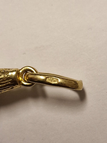 Pendentif Cartier - Pendentif épi de maïs en or blanc et jaune 18k 58 Facettes