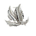Brooch Brooch sorted foliage White Gold and Diamonds 58 Facettes REF 3016/08
