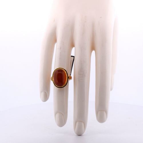 Bague 50 Bague en or ambré 58 Facettes