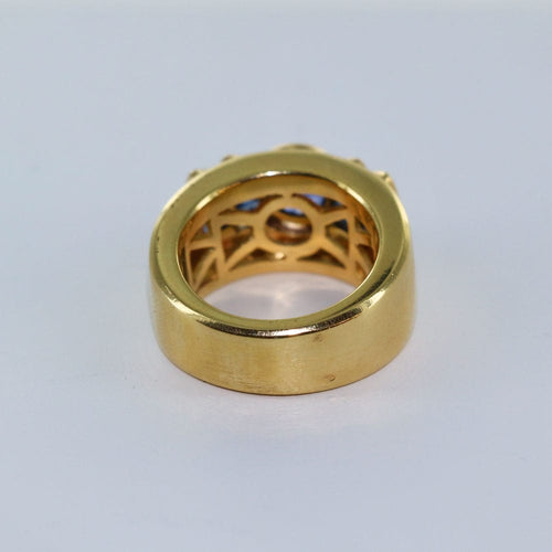 Bague Bague tank saphirs et diamants 58 Facettes