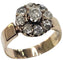 Bague 49 Bague grappe espagnole, XIXe siècle, or jaune, diamant taille ancienne 58 Facettes Q405B