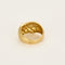 Bague 53,5 Bague en or jaune à motif croisée 58 Facettes AUX1333