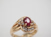Ring 52 Ring Yellow Gold Diamonds Ruby 58 Facettes