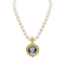 Collier Collier or jaune, perles de culture, camée onyx. 58 Facettes 34595