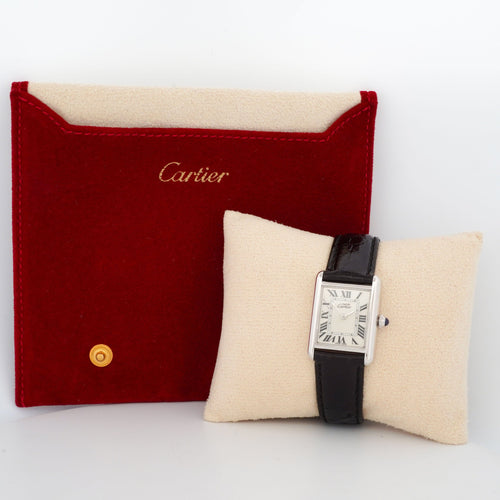 Cartier - Montre Tank Must cadran ivoire gris édition limitée 58 Facettes