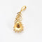 Pendentif Pendentif "plume" en or jaune et diamants 58 Facettes P20L6