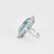 Bague 49 Bague or gris aigue marine et diamants 58 Facettes 12412