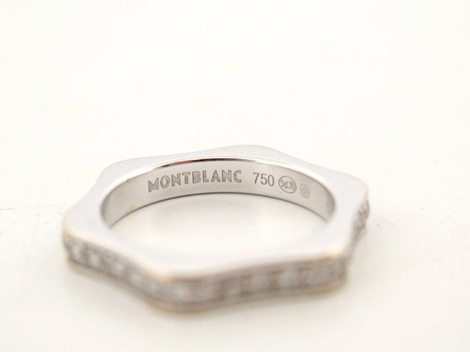 Bague 53 bague MONTBLANC 4810 small mb102493 53 diamants 0.64ct & or blanc 18k 58 Facettes 266404