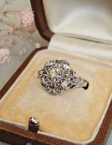 Bague 54 Bague Diamant Or blanc 58 Facettes 555