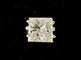 Bague solitaire or jaune, diamant taille princesse de 5,20 carats
