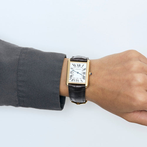 Montre Cartier - Montre Tank acier et or jaune 58 Facettes